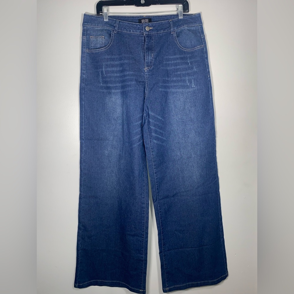 Classic Blue Wide Leg Jeans